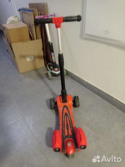 Самокат детский трехколесный бу