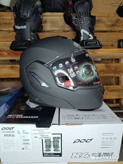 Шлем модуляр airoh REV19 S размер матовый новый