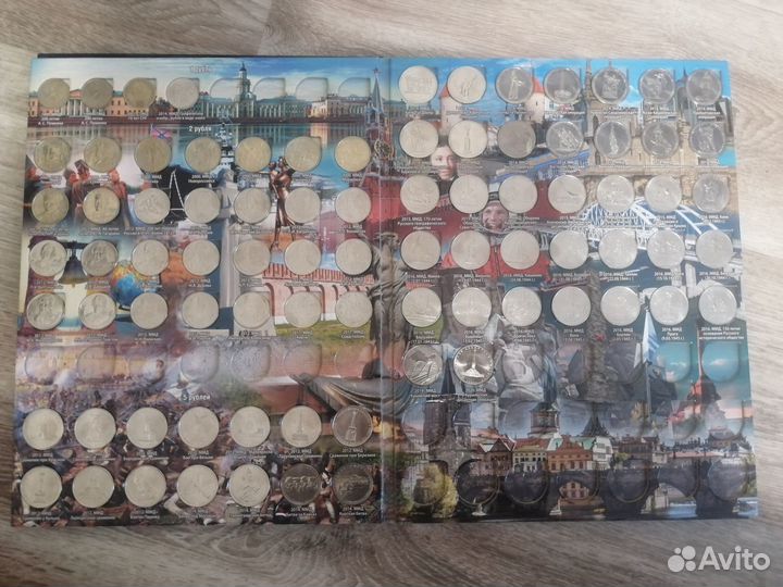 Полная коллекция монет 1,2,5,10 руб. (Бим./гвс)