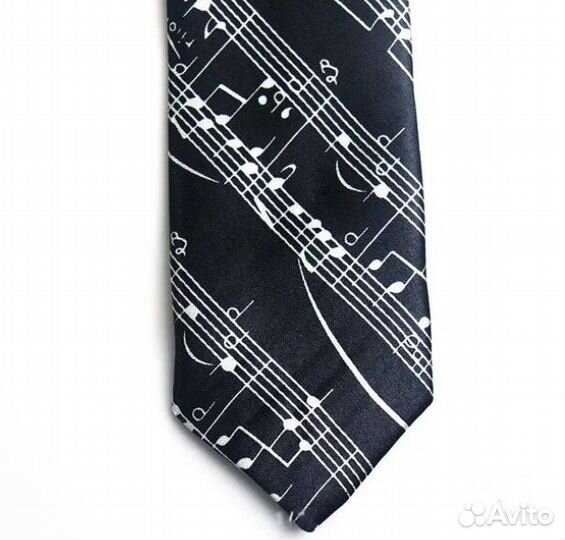Галстук с нотами