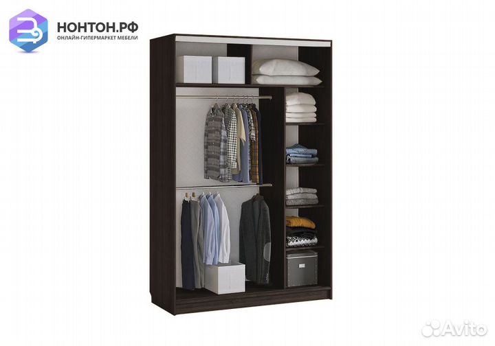 Шкаф-купе Гранд 4-600 орхидеи венге