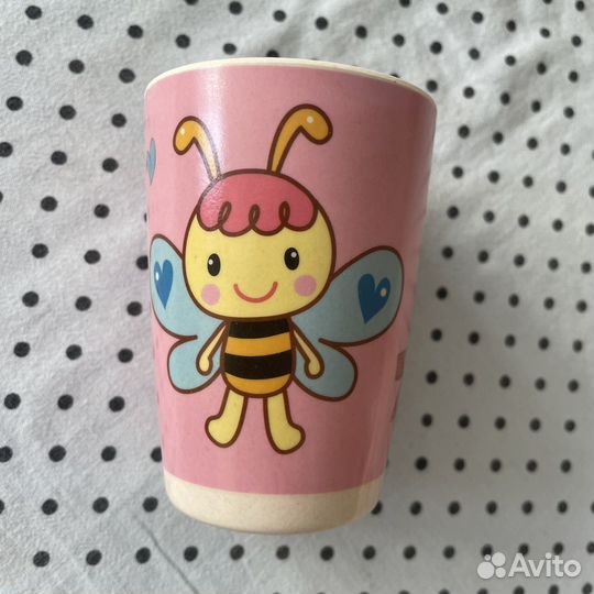 Подарочный набор детской посуды из бамбука