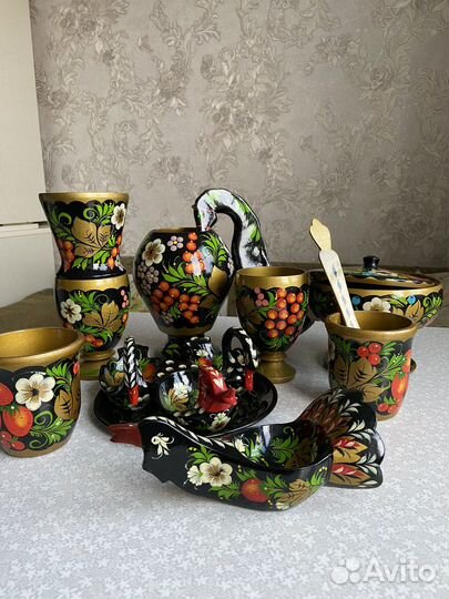 Посуда хохлома