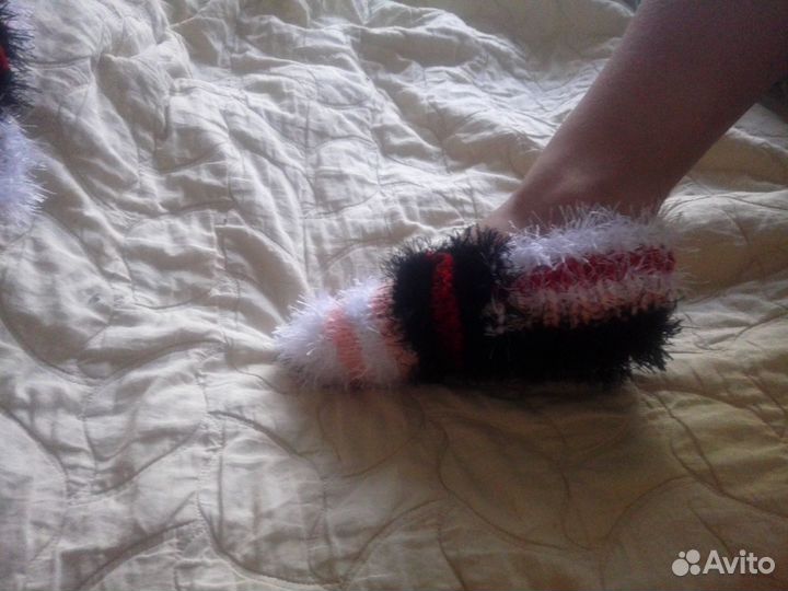 Вязаные домашние тапочки 37-45