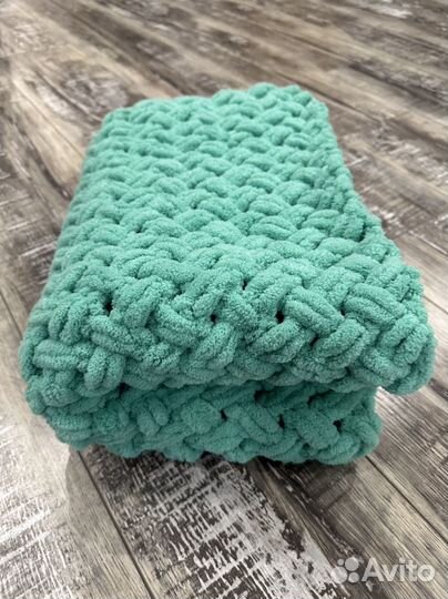 Плед из ализе пуффи