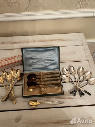 Ложки чайные, мельхиор