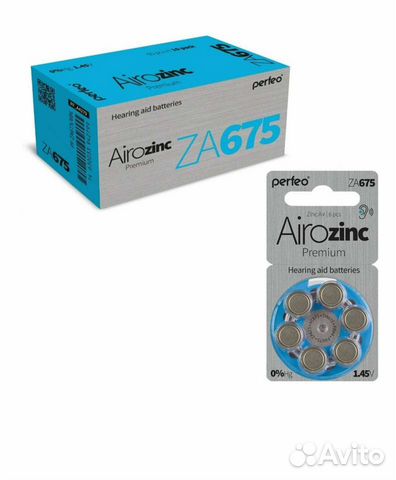 Батарейки Perfeo ZA675/6BL Airozinc Premium