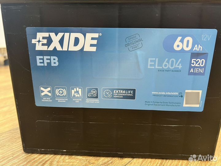 Exide EFB EL604 60Ач