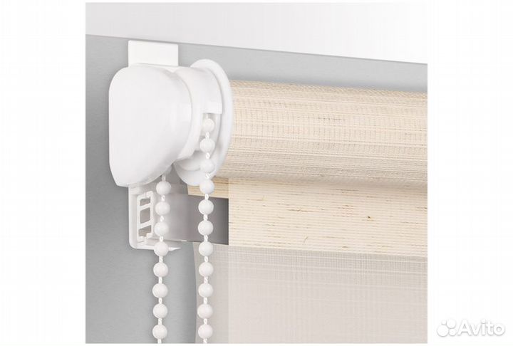 Рулонная штора prakto Day&Night, натуральный лен