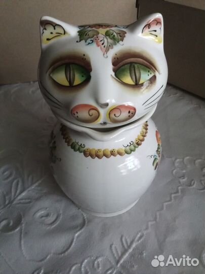 Кувшин - котик Леопольд. Сувенирный сосуд