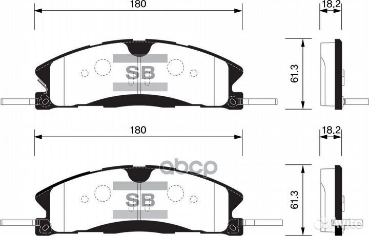 Колодки торм.дисковые Hi-Q передн. ford explor