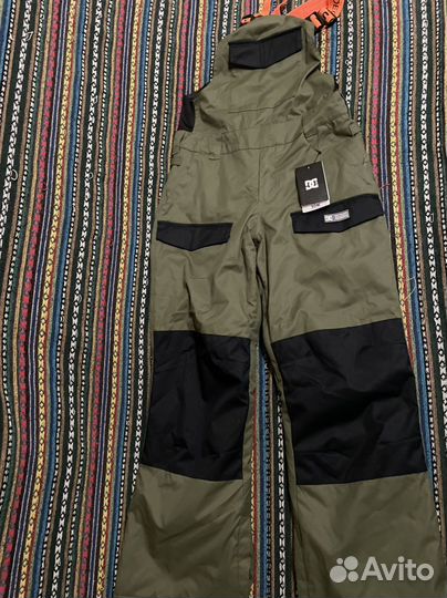 Сноубордические штаны dc, полукомбинезон
