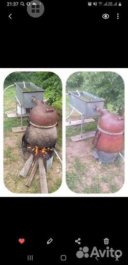 Медный самогонный аппарат б/у