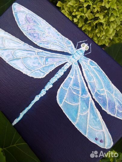 Интерьерная картина /панно Стрекоза 25*30