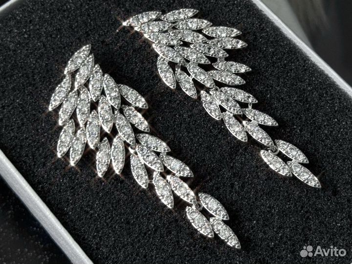 Серьги с кристаллами swarovski