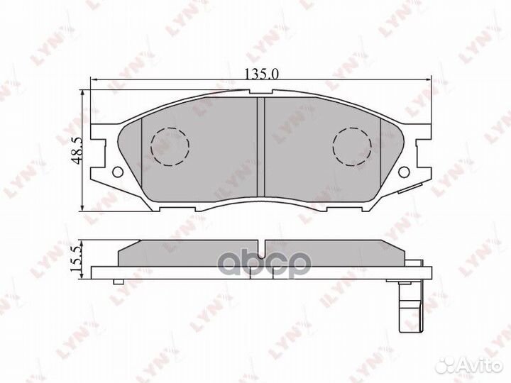 Колодки тормозные дисковые перед BD3409 LYN