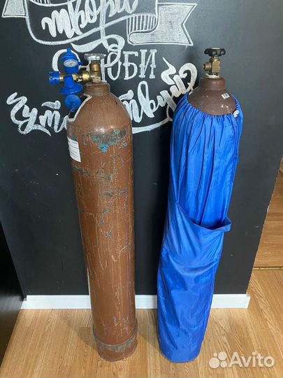 2 балкона для гелия 40 литров с редуктором