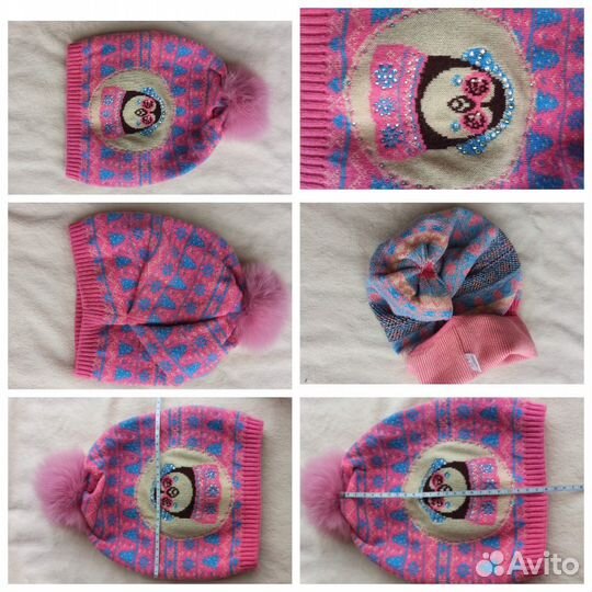 Шапки/шлемы/комплекты на девочку new/бу