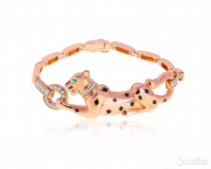 Золотой браслет с бриллиантами 0.55ct