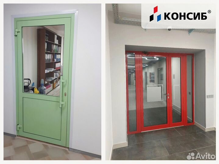 Алюминиевые двери в любой тип помещения