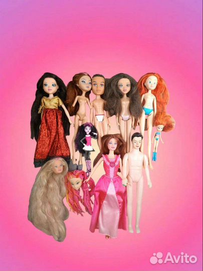 Куклы пакетом братц, монстр хай