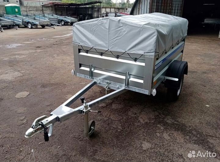 Прицеп легковой оцинковнный 2.0х1.3 с тентом