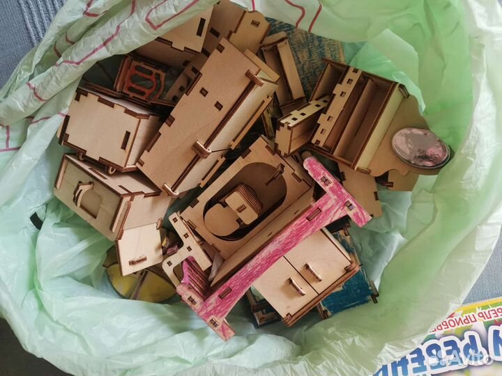 Кукольный домик конструктор деревянный