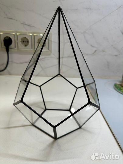 Ваза флорариум для суккулентов Айсберг