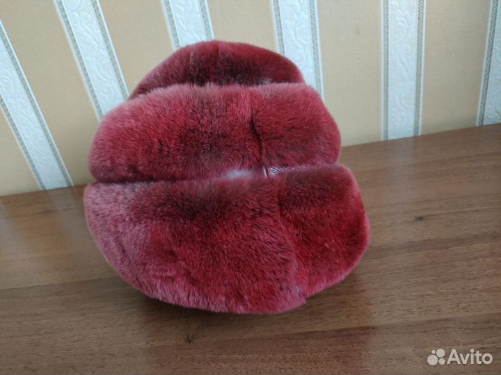 Шапка зимняя натуральный мех кролик