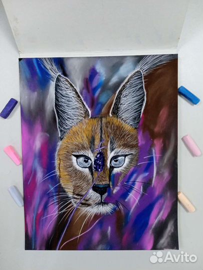 Картина сухой пастелью в стиле реализм