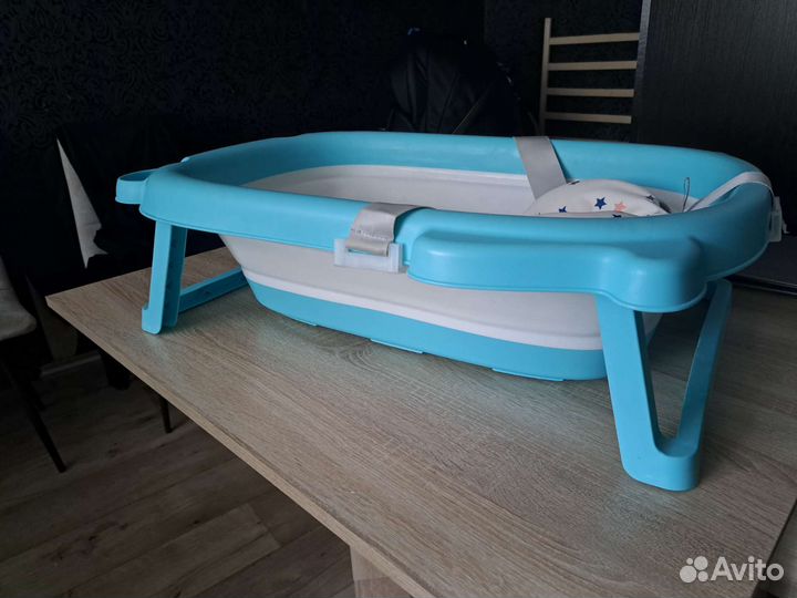 Складная ванночка для новорожденных с гамаком