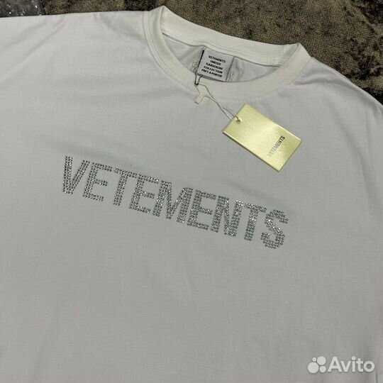 Футболка Vetements Стразы Tee