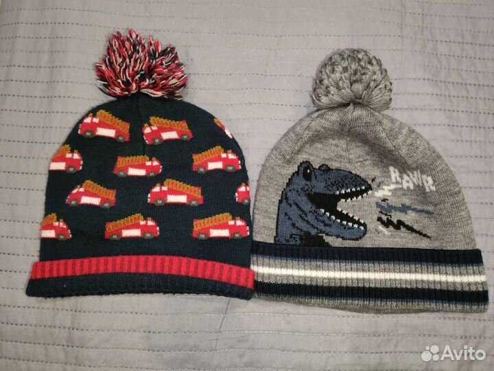 Шапки осенние тёплые 1-3года