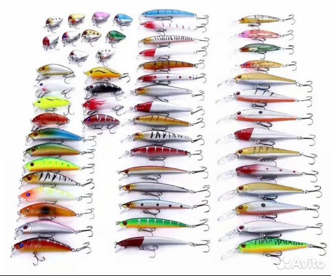 Воблеры набор 56 шт