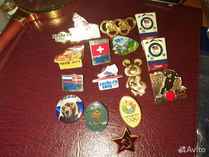 Значки Олимпиада Сочи 2014 и Токио