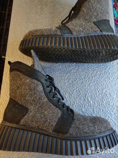 Валенки зимние ботинки теплые войлок