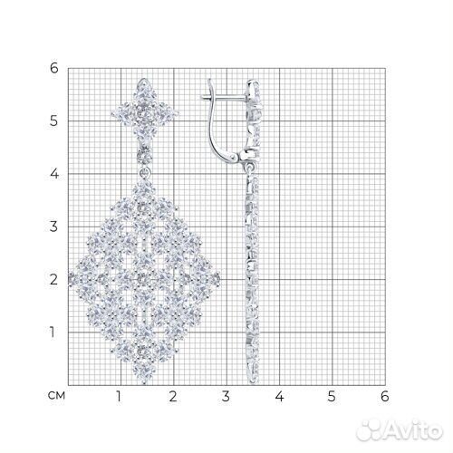 Серьги sokolov из серебра, 94027034