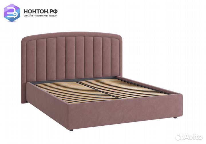 Кровать Сиена 2 1.6 м светло-коричневая