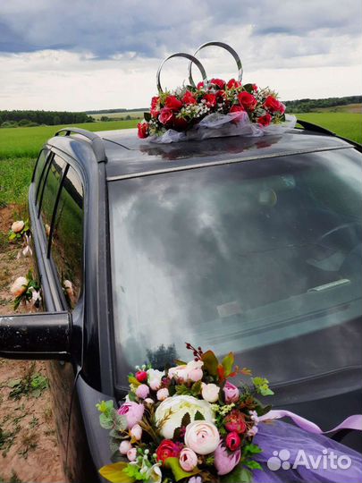 Свадебные украшения для авто