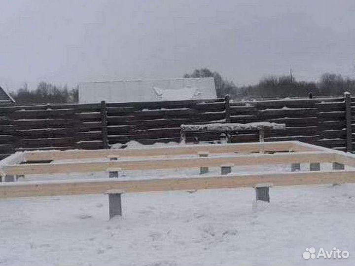 Фундамент на жб сваях