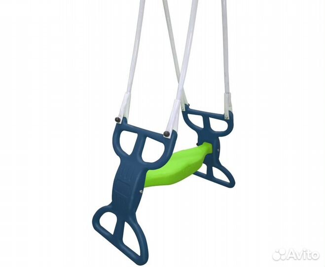Металлический спорткомплекс с качелями гнездо