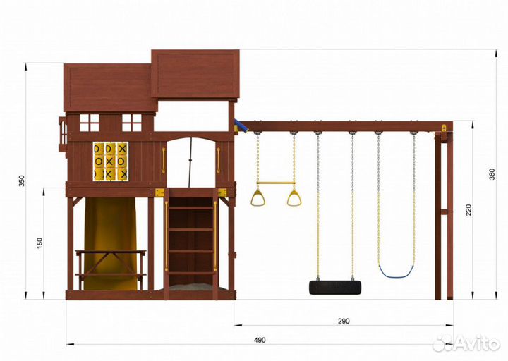 Детская игровая площадка NewSunrise NS1