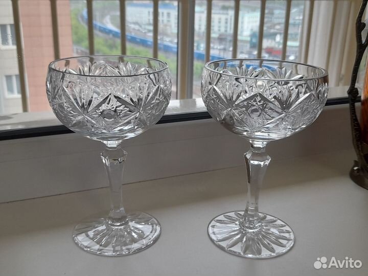 Фужеры для шампанского хрусталь СССР