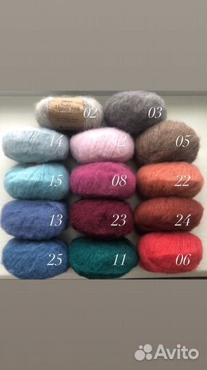 Пряжа drops Brushed Alpaca Silk, Air. Спицы drops