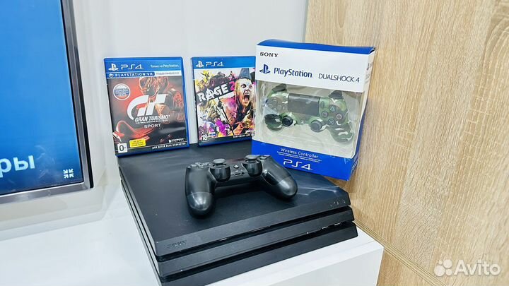 Sony Playstation PS4 pro 1tb+380 игр и гарантия