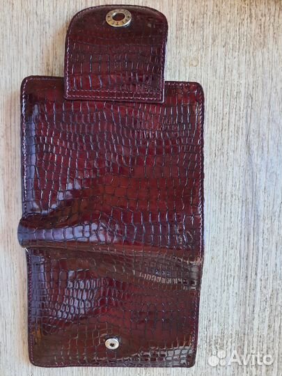 Кошелек и визитница Petek из лаковой кожи