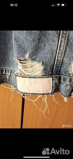 Джинсовая куртка zara L