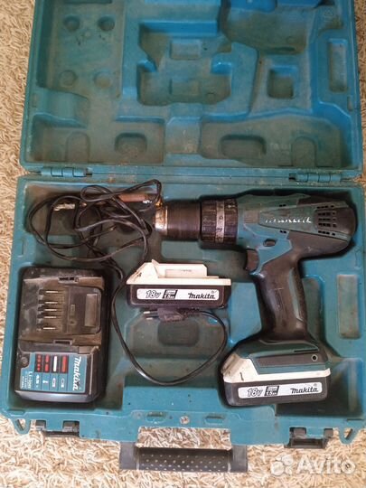 Аккумуляторная дрель шуруповерт makita 18v