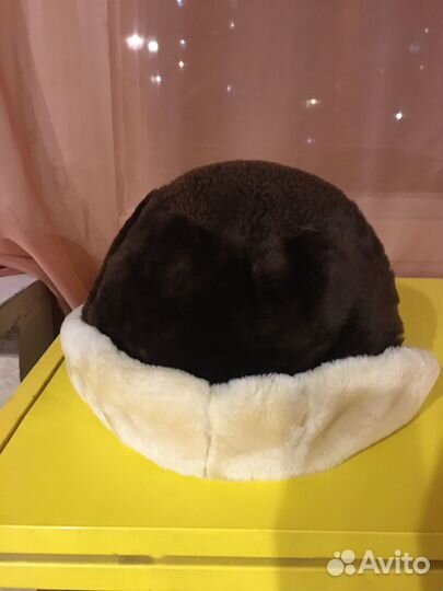 Мутоновая женская шапка новая р56-57