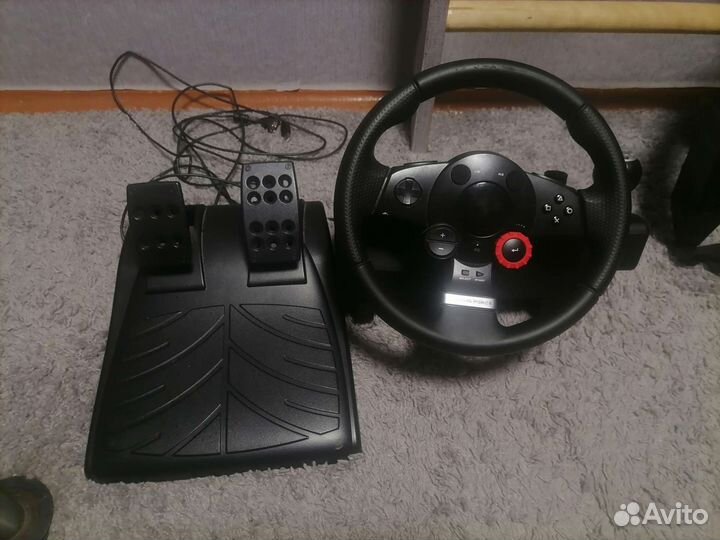 Игровой руль logitech driving force gt
